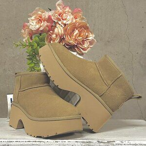 NWT UGG Classic Ultra Mini Heights Boots - Size 7